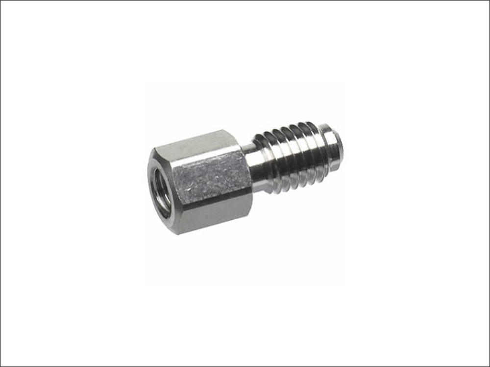 Agilent Stainless Steel Adapter 10-32 to 1/4-28 (5023-1803)